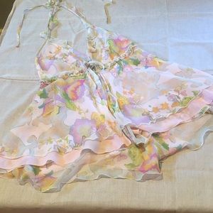 ❤️ Romantic halter top S WORN ONCE